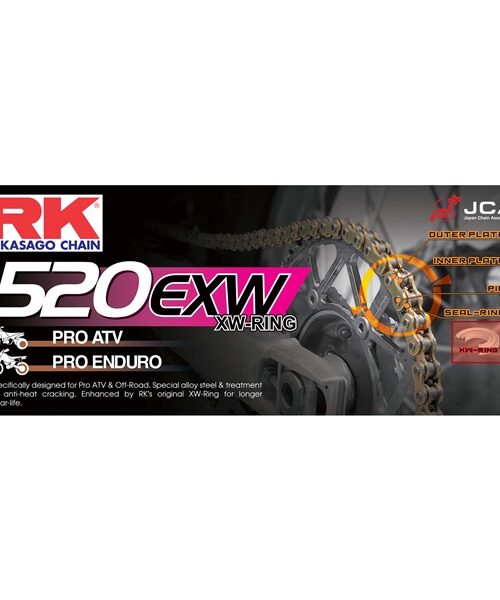 RK EXCEL Chain - 520EXW MX Chain