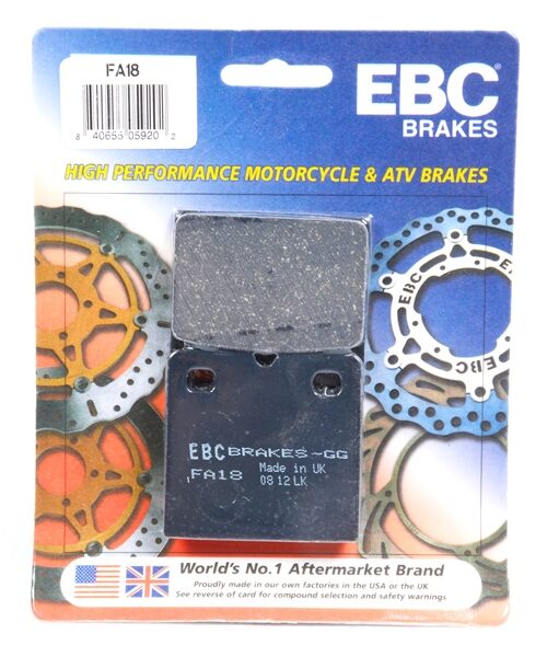 EBC  “X” Series Moto-X Sport & Enduro Brake Pad Organic - Front/Rear