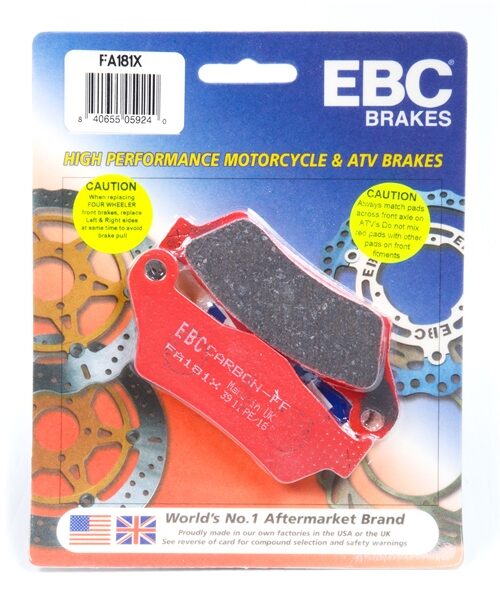 EBC  “X” Series Moto-X Sport & Enduro Brake Pad Organic - Front/Rear