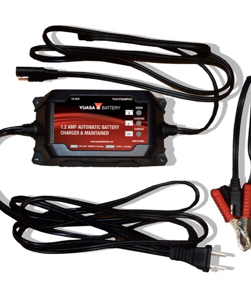 Yuasa Battery Charger & Maintainer Automatic 1A 010087