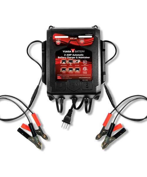 Yuasa Battery Charger & Maintainer Automatic 2A