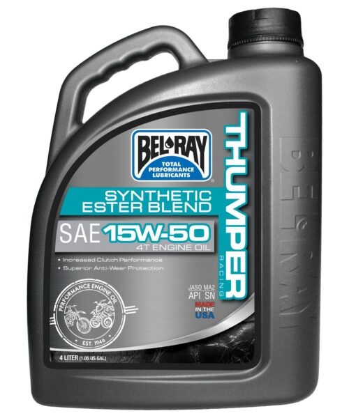 Bel-Ray Thumper Racing Synthetic Ester Blend 4T Engine Oil 15W50