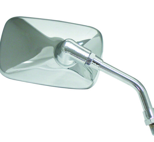 Ken Sean Mini Chrome Rectangular Mirror Bolt-on
