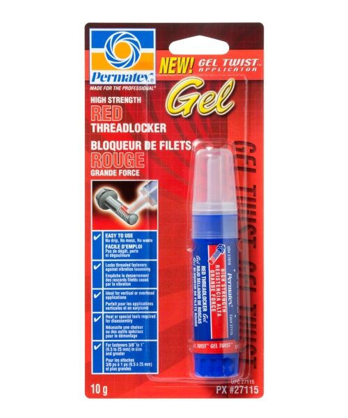 Permatex Red High Strength Threadlocker Gel