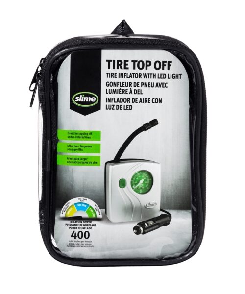 SLIME Tire Inflator With LED Light 50 PSI
