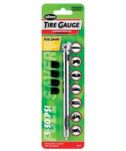 SLIME 5-50 PSI Pencil Gauge Tire Gauge