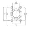 Kimpex Carburetor Adapter Mounting Flange Fits Ski-doo - Image 2