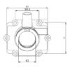 Kimpex Carburetor Adapter Mounting Flange Fits Polaris - Image 2