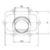 Kimpex Carburetor Adapter Mounting Flange Fits Ski-doo - Image 2