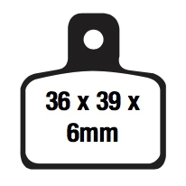 EBC  Organic Brake Pad Organic - Front