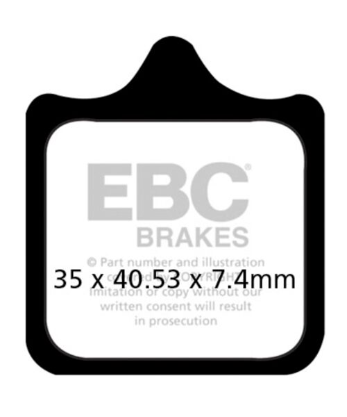 EBC  EPFA Series Road Race Brake Pad Sintered metal - Front left