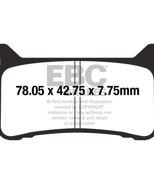 EBC  GPFAX Sintered Race Brake Pad Sintered metal - Front left, Front right