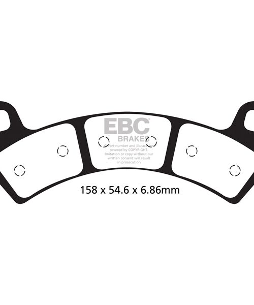 EBC  Double-H Superbike Brake Pad Sintered metal - Left