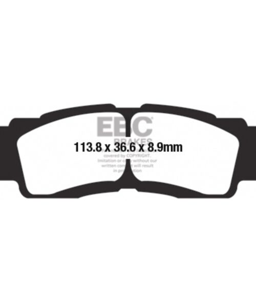 EBC  SXR Brake Pad Sintered metal - Front left, Front right