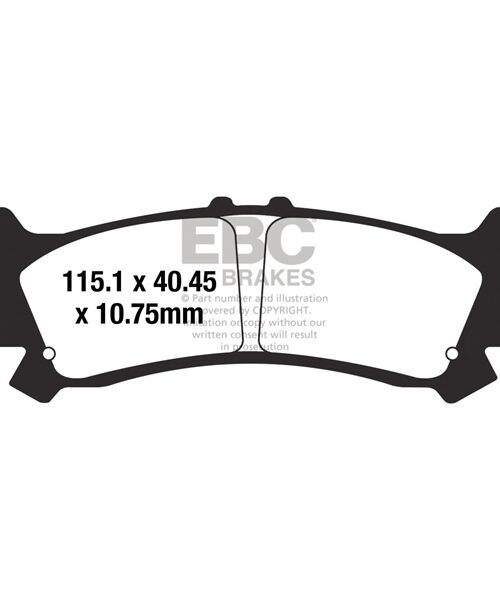 EBC  SXR Brake Pad Sintered metal - Front left