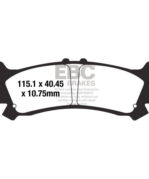 EBC  SXR Brake Pad Sintered metal - Front right