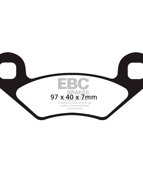EBC  Double-H Superbike Brake Pad Sintered metal - Right