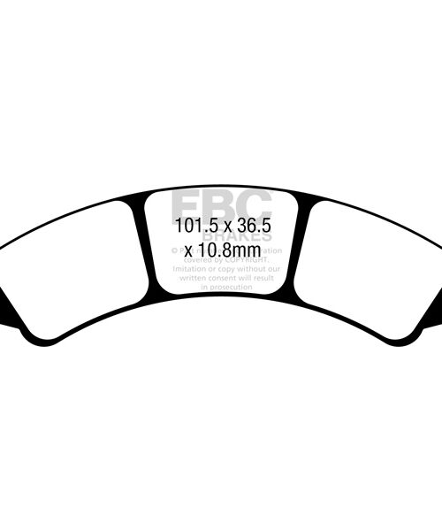 EBC  Double-H Superbike Brake Pad Sintered metal - Right