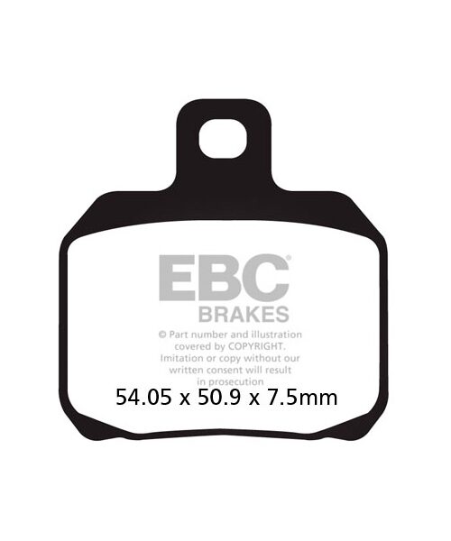 EBC  Double-H Superbike Brake Pad Rear left