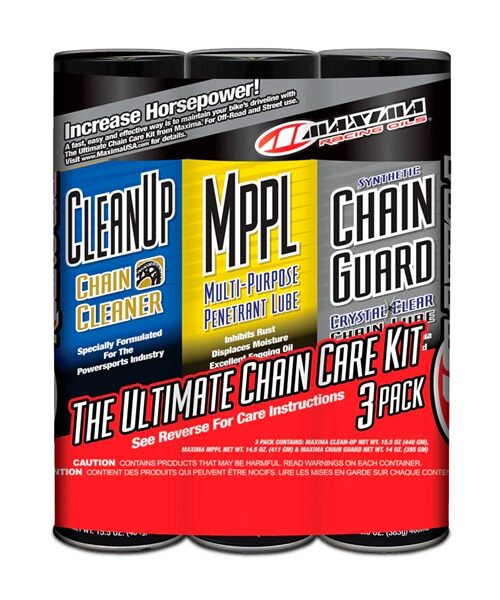 Maxima Synthetic Chain Guard Care Combo Kit