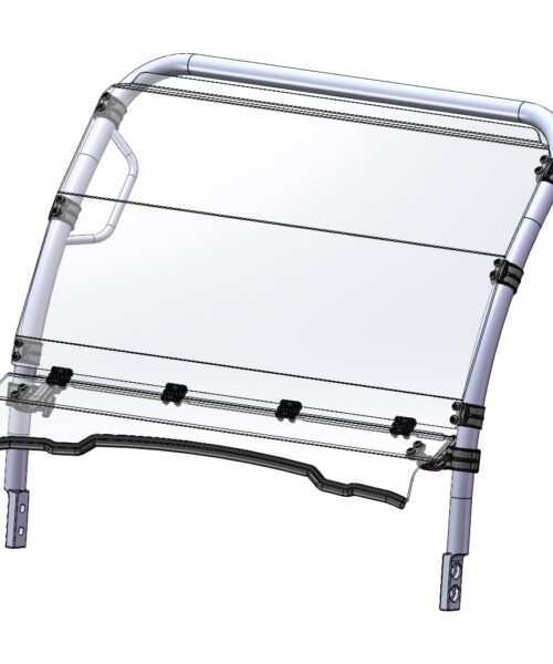 Direction 2 Tilt Windshield Fits Kawasaki