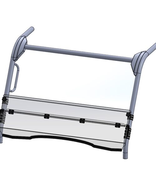 Direction 2 Half Windshield - Scratch resistant Fits Kawasaki