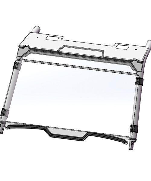 Direction 2 Full Windshield - Scratch resistant Fits Polaris