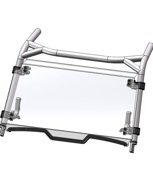 Direction 2 Tilt Windshield - Scratch Resistant Fits Polaris