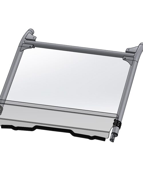 Direction 2 Short Windshield - Scratch Resistant Fits Polaris