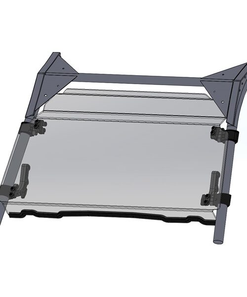 Direction 2 Tilt Windshield - Scratch Resistant Fits Kawasaki