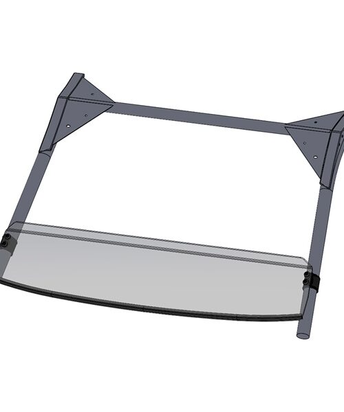 Direction 2 Short Windshield - Scratch Resistant Fits Kawasaki