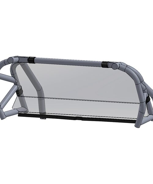 Direction 2 Rear Windshield - Scratch Resistant Fits Polaris
