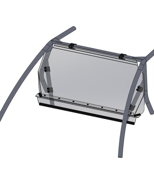 Direction 2 Rear Windshield - Scratch Resistant Fits Kawasaki