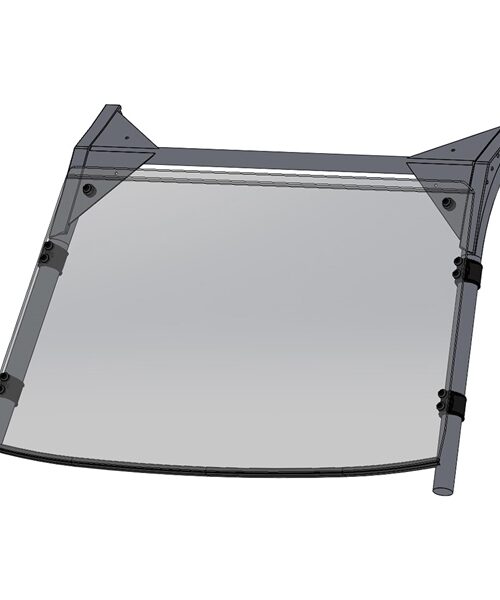 Direction 2 Full Windshield - Scratch resistant Fits Kawasaki