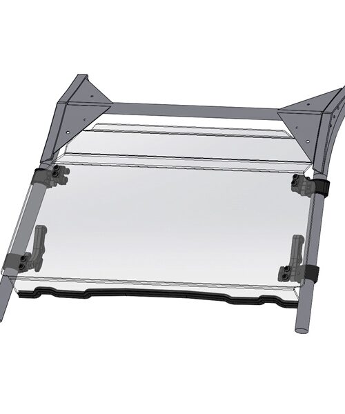 Direction 2 Full Windshield - Scratch resistant Fits Kawasaki