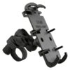RAM MOUNT Quick-Grip XL Phone Mount with Tough-Strap Handlebar Base - Image 2