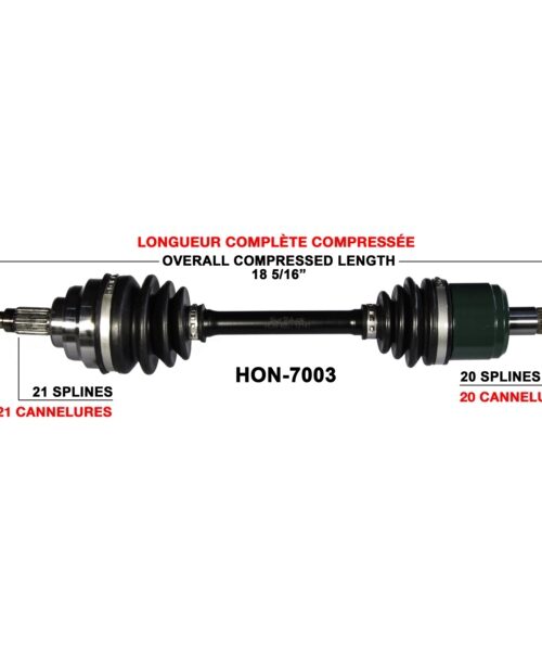 TrakMotive Complete Axle Fits Honda