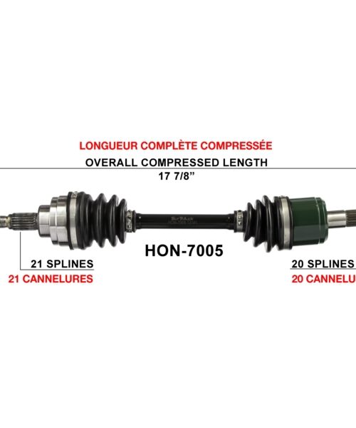 TrakMotive Complete Axle Fits Honda