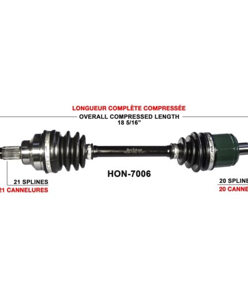 TrakMotive Complete Axle Fits Honda