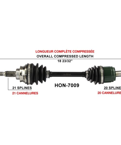 TrakMotive Complete Axle Fits Honda
