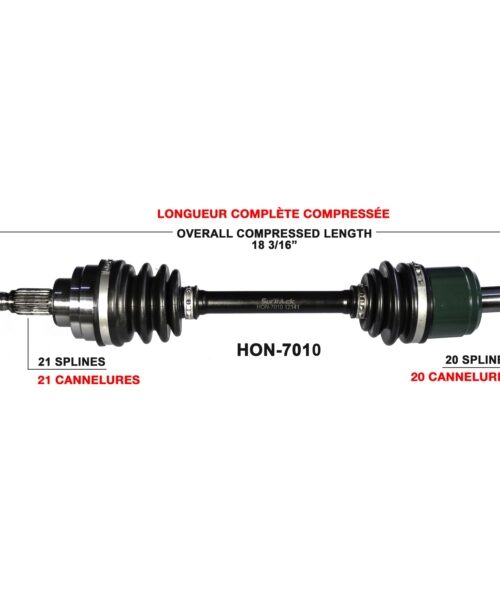 TrakMotive Complete Axle Fits Honda