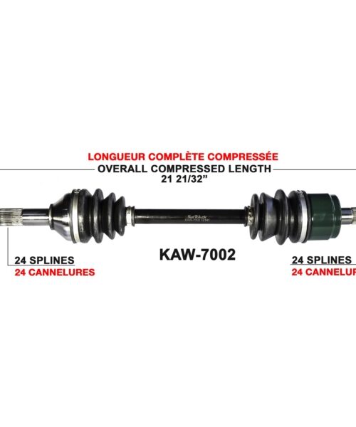 TrakMotive Complete Axle Fits Kawasaki