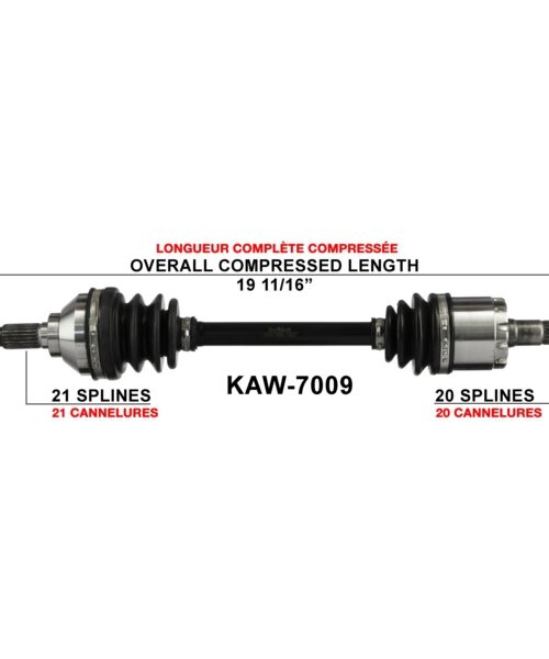 TrakMotive Complete Axle Fits Kawasaki