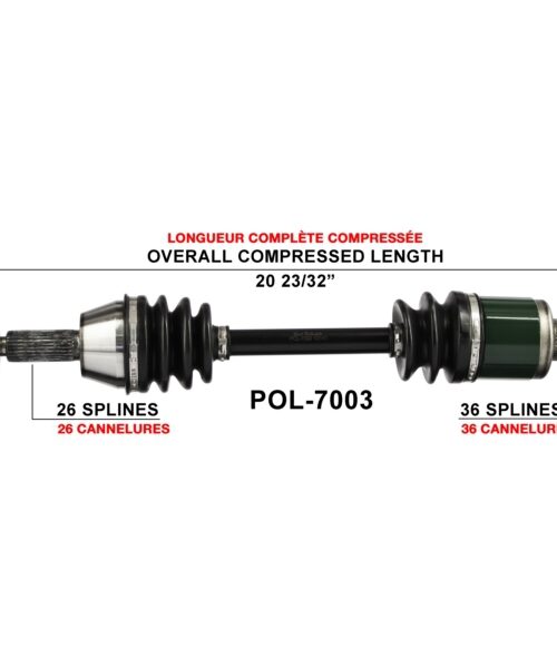 TrakMotive Complete Axle Fits Polaris