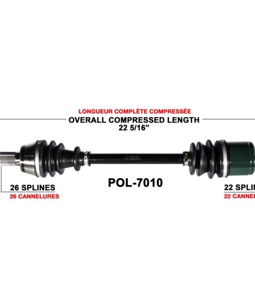 TrakMotive Complete Axle Fits Polaris