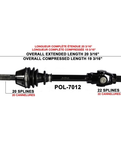 TrakMotive Complete Axle Fits Polaris
