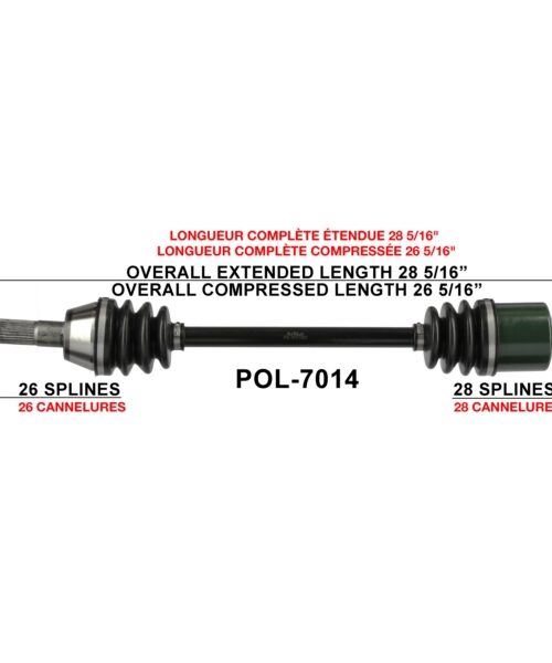TrakMotive Complete Axle Fits Polaris