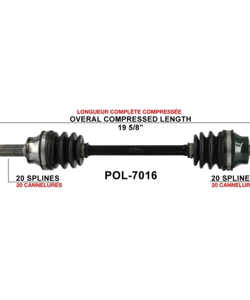TrakMotive Complete Axle Fits Polaris