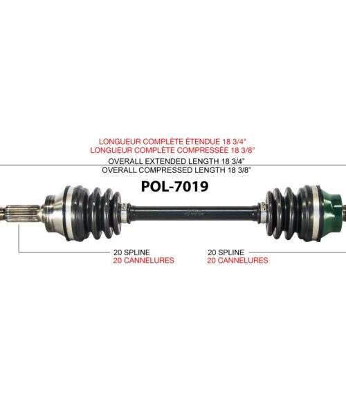 TrakMotive Complete Axle Fits Polaris
