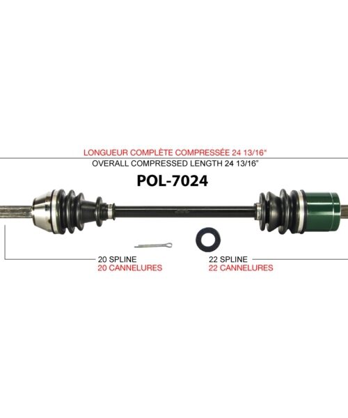 TrakMotive Complete Axle Fits Polaris